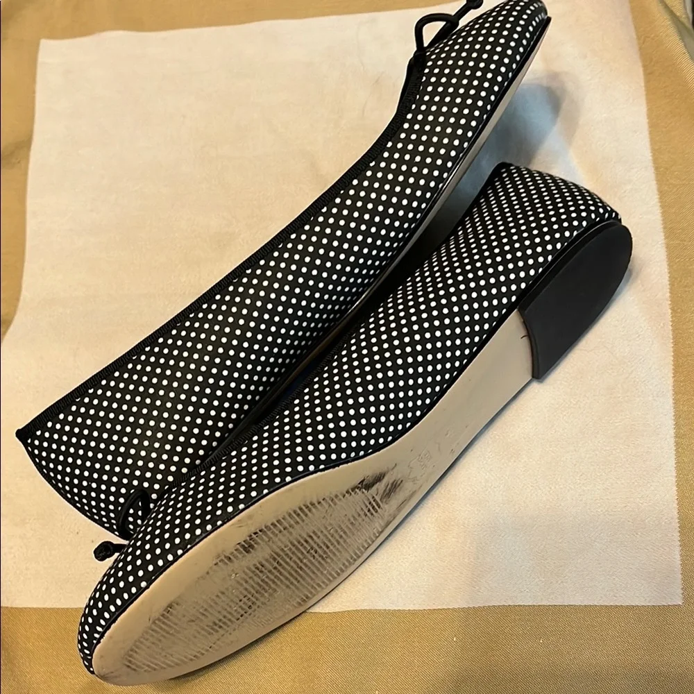 Talbots Black and White Polka Dot Flats - Picture 4 of 8
